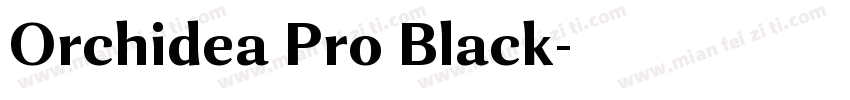 Orchidea Pro Black字体转换